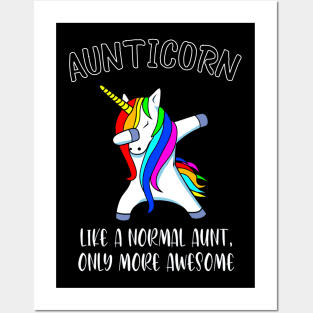 Aunticorn Like a Normal Aunt But More Awesome Vintage Posters and Art